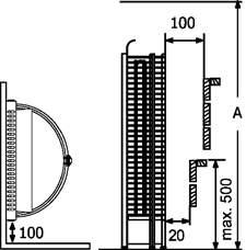 Heater installation The heater can be placed wherever in the sauna, but for safety and convenience, follow the minimum safety distances as provided below (See page 9).