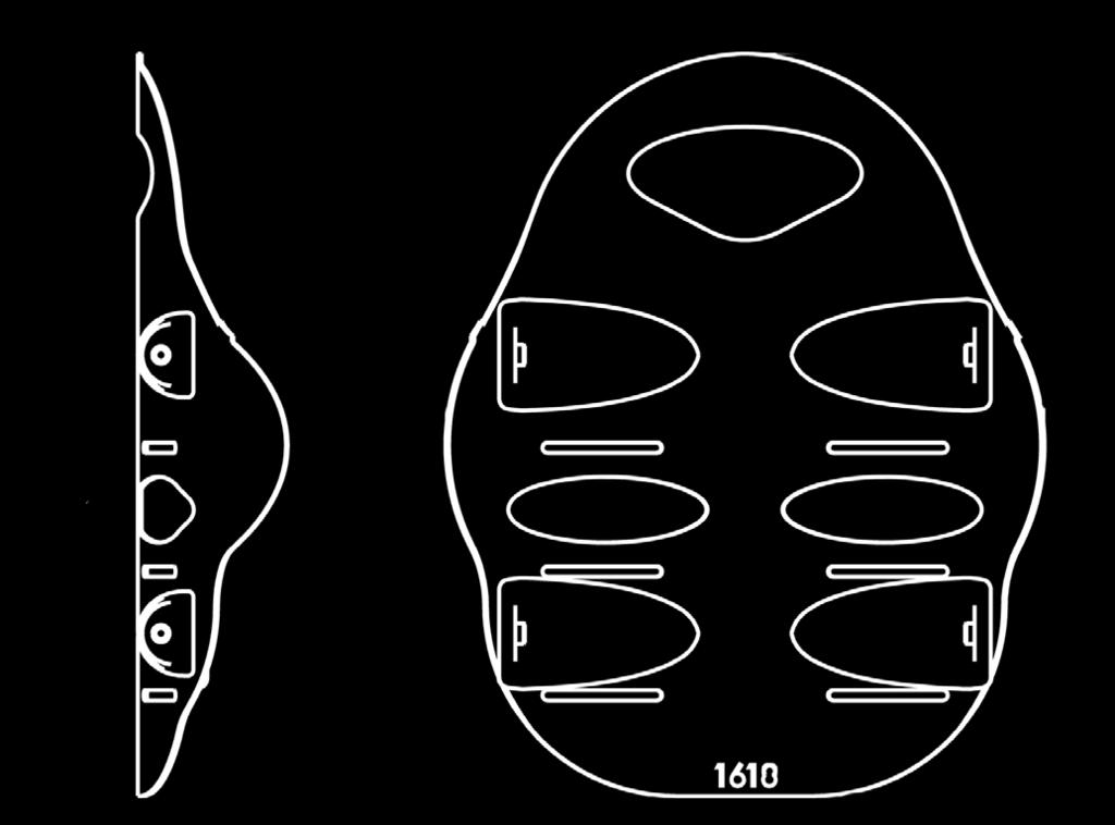 selkäosien mittatiedot C A B - Vartalon leveys Elite Back Takakorkeus 255 mm, 305 mm, 355 mm (saatavana leveyksillä 305 mm, 330 mm ja 355 mm), 405 mm, 455 mm, 505 mm Leveys 305 mm 330 mm 355 mm 380