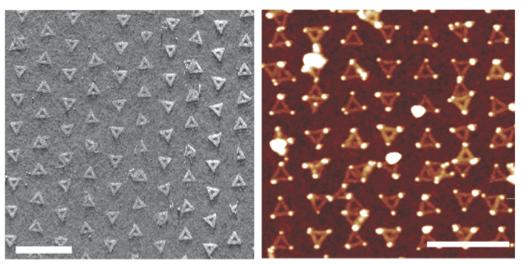 DNA origami. [66] For the potential use in nanocircuits, it is important to be able to precisely control the position and orientation of origami templates [44]. Hung et al.