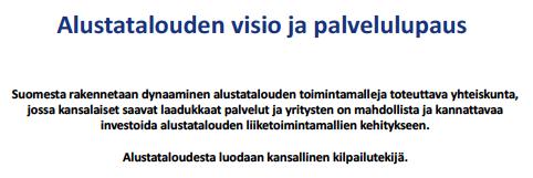 ? Lähde: Suomi tarvitsee tietopolitiikkaa, VM