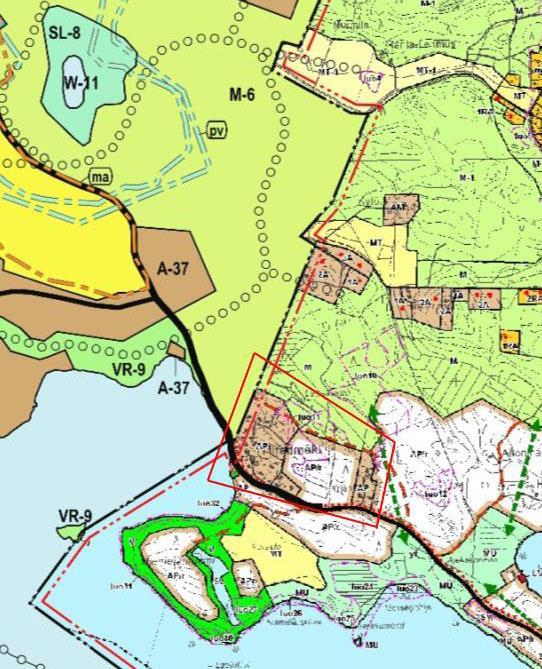 5 KUVA 3. Lahden yleiskaava 2025 ja Villähde-Koiskala osayleiskaava. 2.2.3 Asemakaava Maisemaselvitysalueelle ei ole laadittu asemakaavaa.