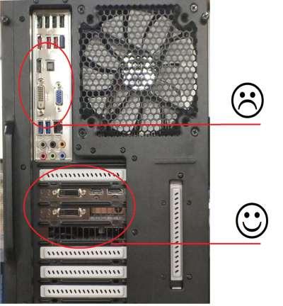 Näytön kytkemiseen voi myös käyttää adaptereita muun muassa VGA DVI
