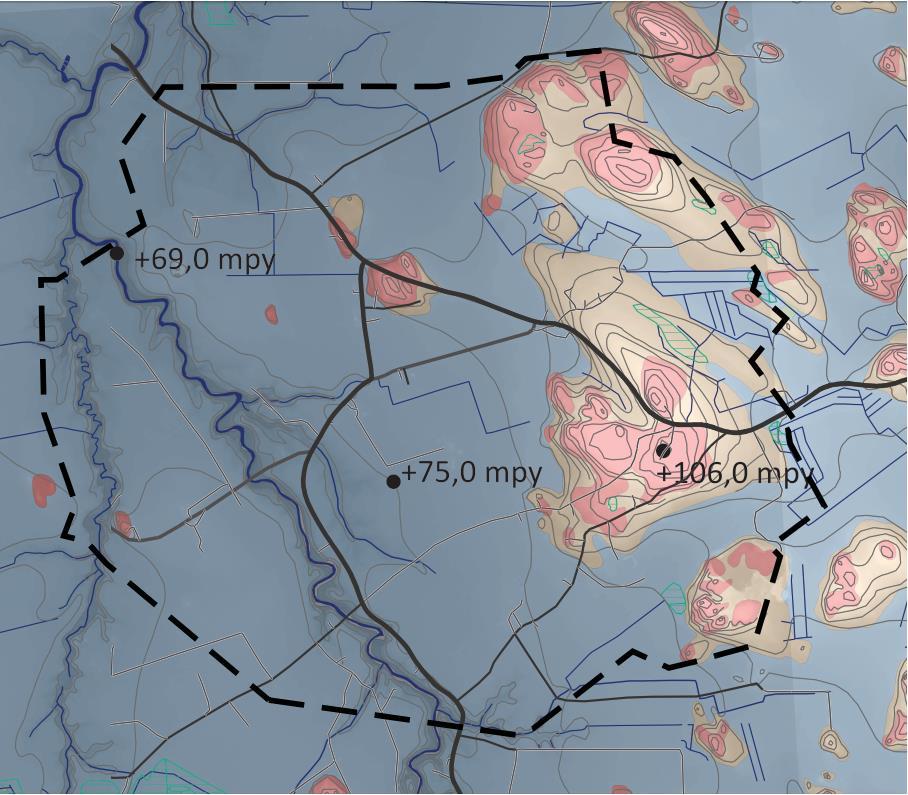 NIINIJOEN KYLÄALUEEN OSAYLEISKAAVA 20 2.11 Topografia, maaperä ja rakennettavuus Topografia ja maaperä Pinnanmuodoiltaan suunnittelualue on kaksijakoinen.