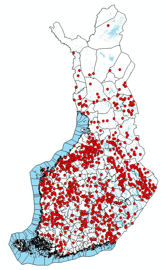 Tutkimusaineisto Edustavat yli 10 ha:n metsäkaupat 1.1.2015 1.7.2016. Lisäksi aineistoa täydennettiin: Kainuun (lämpösumma alle 1000 d.d.), Lapin ja Uudenmaan osalta kaikki kaupat vuodelta 2016.