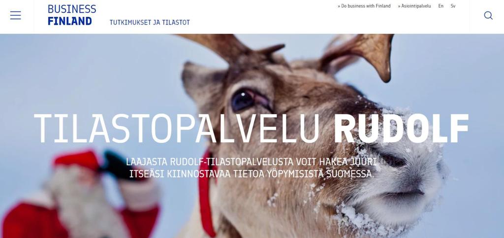 LISÄÄ YÖPYMISTILASTOJA www.visitfinland.fi/tutkimukset-ja-tilastot Visitfinland.fi-sivuilta löydät kattavasti tietoa matkailusta, mm.