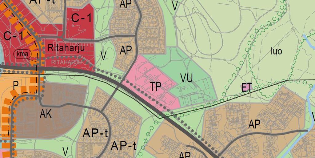 564-2340 Asemakaavan muutos, Ratsastuskentäntie 7, 9.11.2017 2. 2.1 LÄHTÖKOHDAT Suunnittelualueen yleiskuvaus ja maanomistustilanne Korttelissa 140 tontilla 1 toimii Kuljetusliike Eero Sjögren Oy.