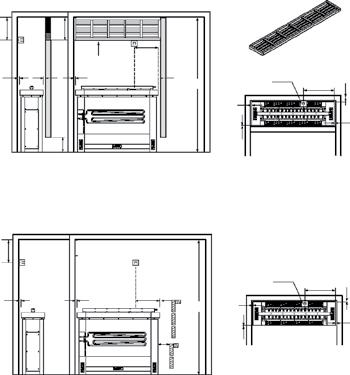 Heater installation It is recommended that the heater is placed to the wall nearest the door. The air circulation created by the door should work together with the hot air generated by the heater.