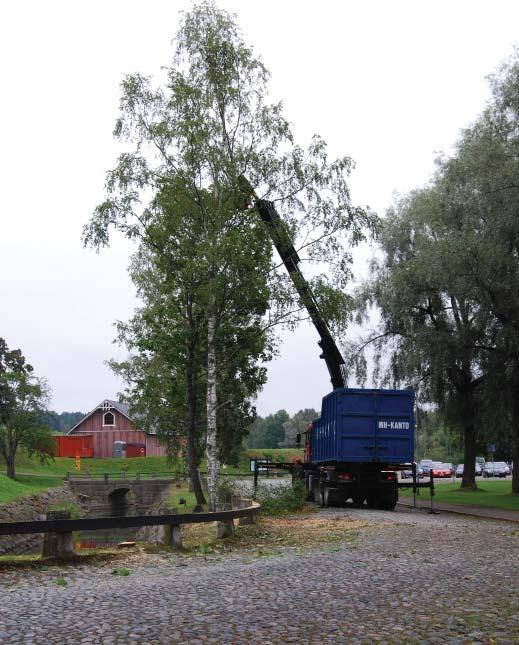 Alkuvaiheessa on keskitytty parantamaan vallihaudan turvallisuutta ja rajoittamaan maan valumista ja orgaanisen aineksen kertymistä vallihautaan.