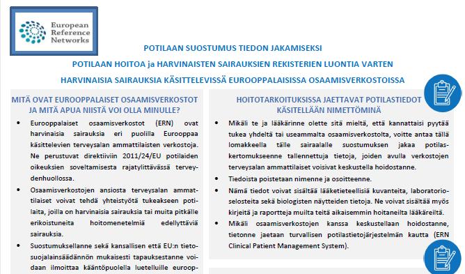 Sähkoinen potilasrekisteri Tutkimus Yhteistyö Clinical Patient Management System (CPMS) Suojattu sähköinen