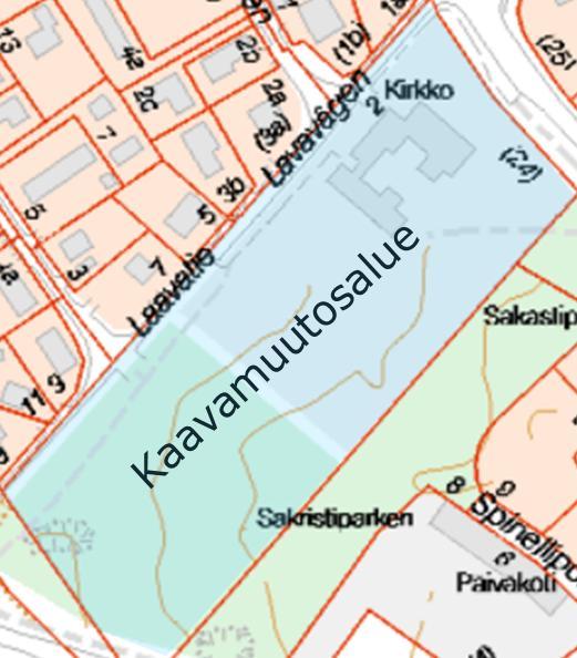 1. Kaavamuutosalueen likimääräinen sijainti (pohjakartta antaan kaupunki, 2018) Meluselvityksen tarkoituksena on ollut selvittää melumallinnuksen avulla kohteessa vallitsevat melutasot pihoilla ja