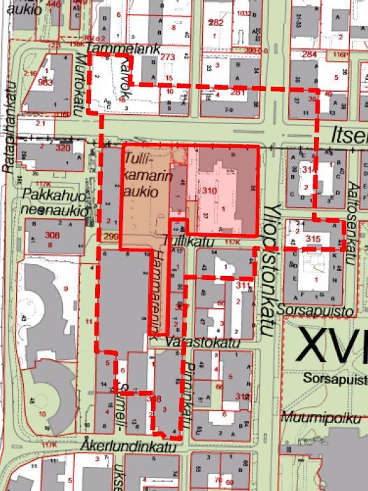 Meluselvitysraportti 2/13 1 Lähtökohdat 1.1 Johdanto Tampereen kaupungin Tullin kaupunginosassa on käynnissä asemakaavan muutostyö.