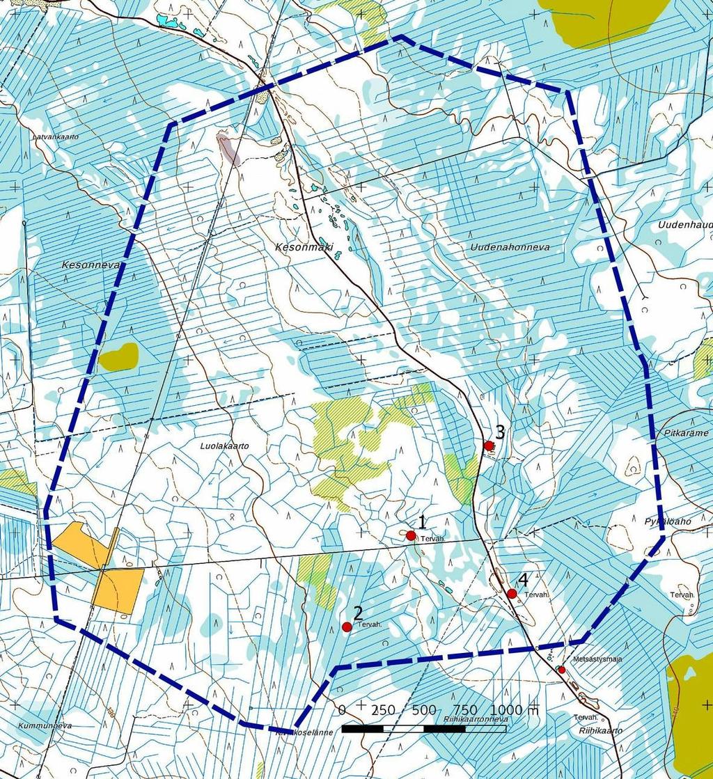 11 5. Tulokset Inventoinnissa kartoitettiin kaksi uutta munausjäännöskohdetta: Luolakaarto, tervahauta ja Riihikaarronneva, tervahauta sekä kaksi kulttuuriperintökohdetta, jotka ovat Luolakaarto itä,