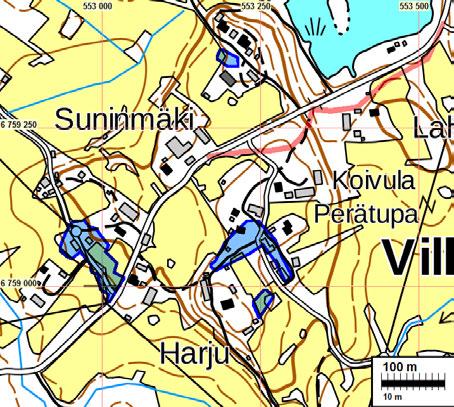 m1967, ilmeisesti järvenlaskun sen mahdollistaessa, sekä Koivulan kohdalla ollut mutka on oikaistu v. 1967 jälkeen.