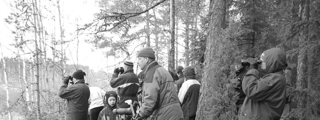 Pusan Pulinat 2/2004 3 Pääsiäispäivän perinteinen linturetki Ulkona satoi räntää, kun kokoonnuimme Lappeenrannan kirjaston eteen aamu kahdeksaksi.