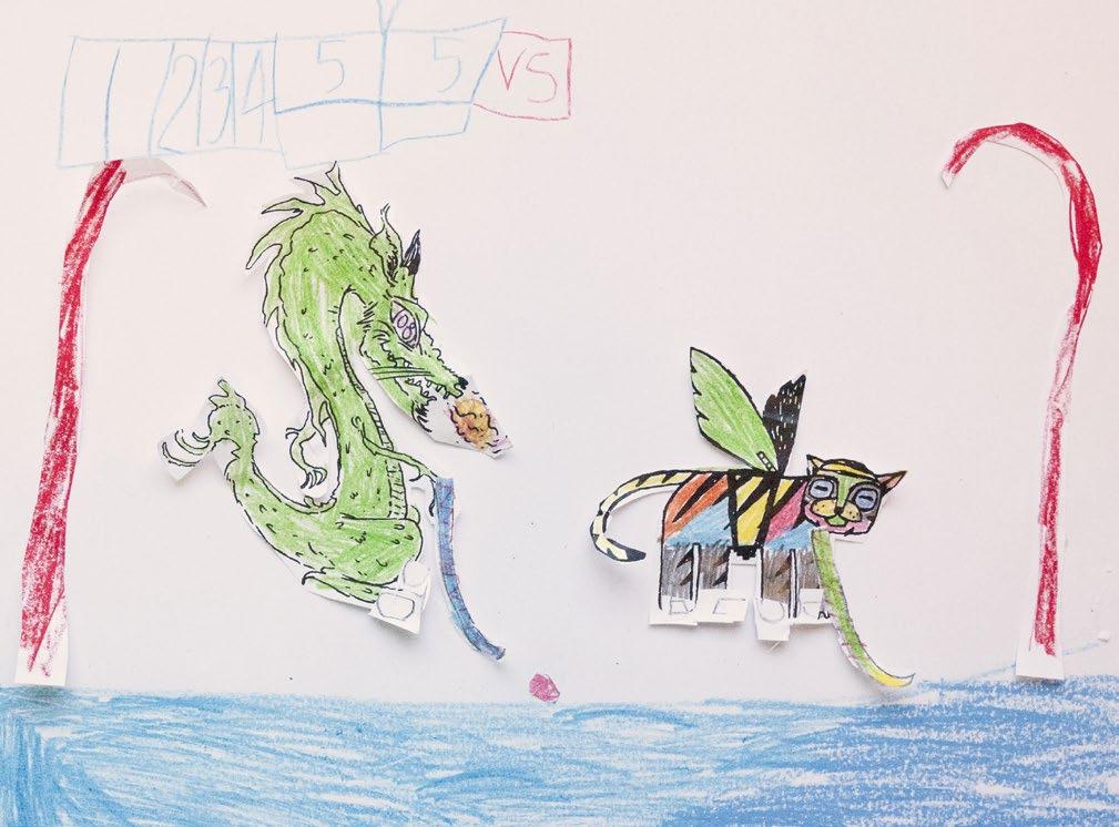 Lohikäärme Daro lentää yhdessä Muhamedin kanssa kohti Dinosauruskatua. Sitten he päättävät mennä uimaan ja lentävät uimarannalle. Yhtäkkiä tulee myrsky, eikä ole enää kivaa uida.