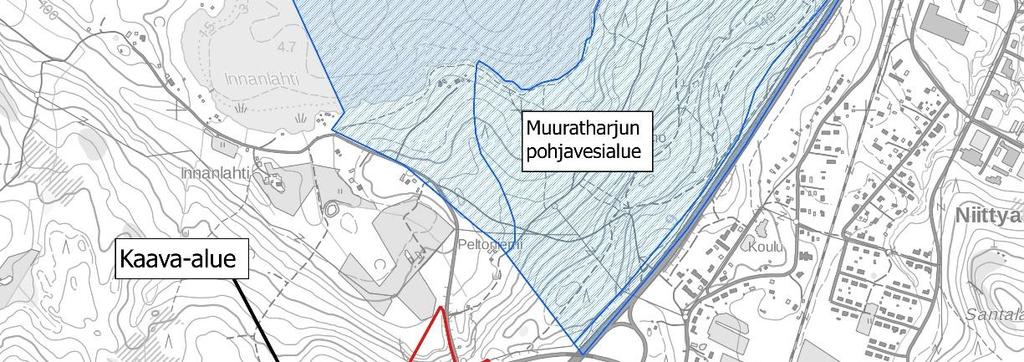 4 Pohjavesiolosuhteet Muuratharjun pohjavesialue (0950001) sijaitsee