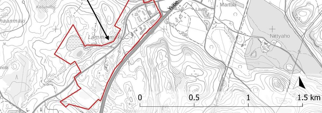 Muuratharjun pohjavesialue on 1 -luokan pohjavesialue (veden hankintaa