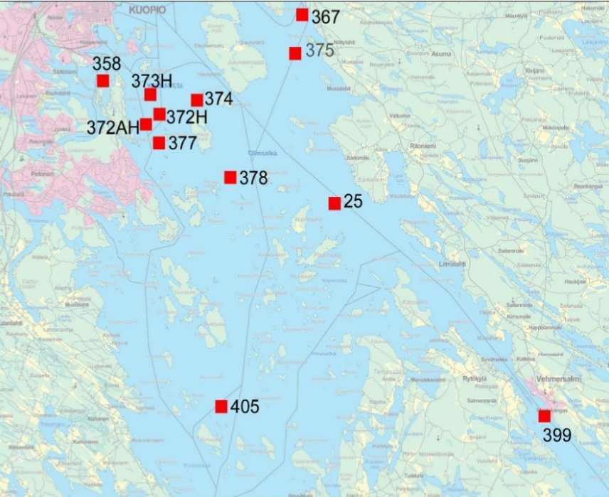 Savo-Karjalan Ympäristötutkimus Oy 9 kertynyt ravinne- ja suolapitoista vettä ja toisaalta välivedessä kymmenen metrin syvyydessä ammoniumtyppipitoisuus oli koholla, mikä viittaa todennäköisesti
