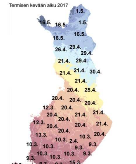 Savo-Karjalan Ympäristötutkimus Oy 6 oli pitkän ajan keskiarvoa alhaisempi, mutta sateita tuli keskimääräistä vähemmän.