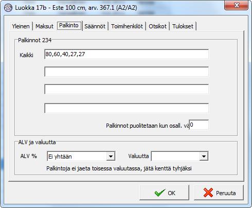 puolet osallistujista (tässä vaiheessa voit huomioida ratsastajan toiveet ja tuomarin jääviydet) - Hiiren oikealla korvalla valitse