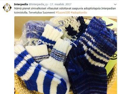 KANSAINVÄLINEN ADOPTIO Kansainvälinen adoptiotoiminta vuonna 2017 Interpedian vahva asema kansainvälisen adoption palvelunantajana säilyi.