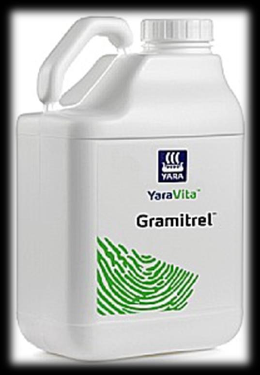 YaraVita TM Gramitrel Ravinnesisältö: Typpi Magnesium Kupari Mangaani Sinkki 64 g/l 150 g/l 50 g/l 150 g/l 80