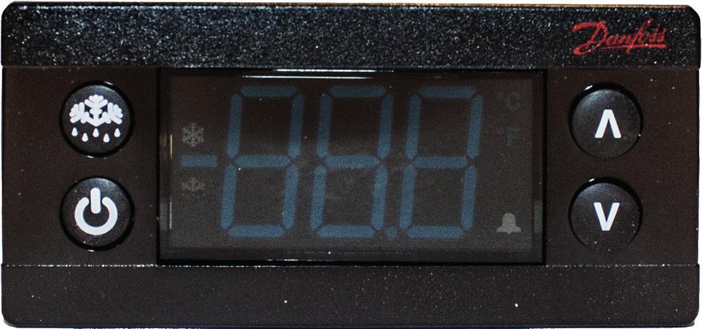 Elektroninen termostaa Elektroninen termostaa Termostaa on Danfoss ERC 111. Kylmiön sisälämpö laa voi säätää välillä +4... +8 C.