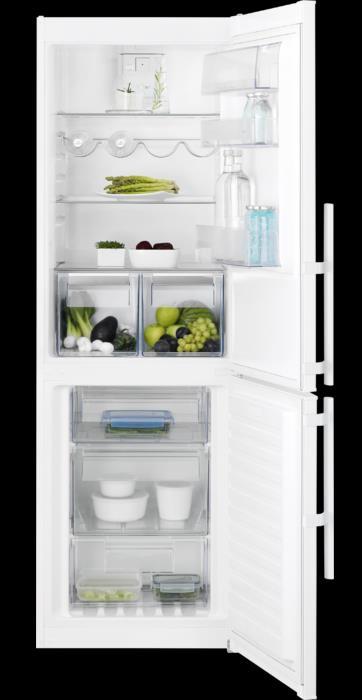 Jääkaappi (Electrolux) Jääkaappipakastin EN3453MOW energialuokka A++ jääkaapin pikajäähdytys automaattisulatus