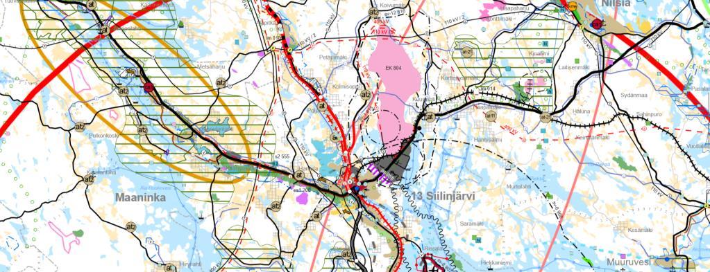 vaihe kumoaa nykyisistä kaavoista seuraavat merkinnät: Kuopion seudun maakuntakaavasta kumoutuu: el Lentoliikenteen erityisalue sv-2 Suojavyöhyke ea/ea/ea1 Ampuma- ja moottoriurheilualue EK