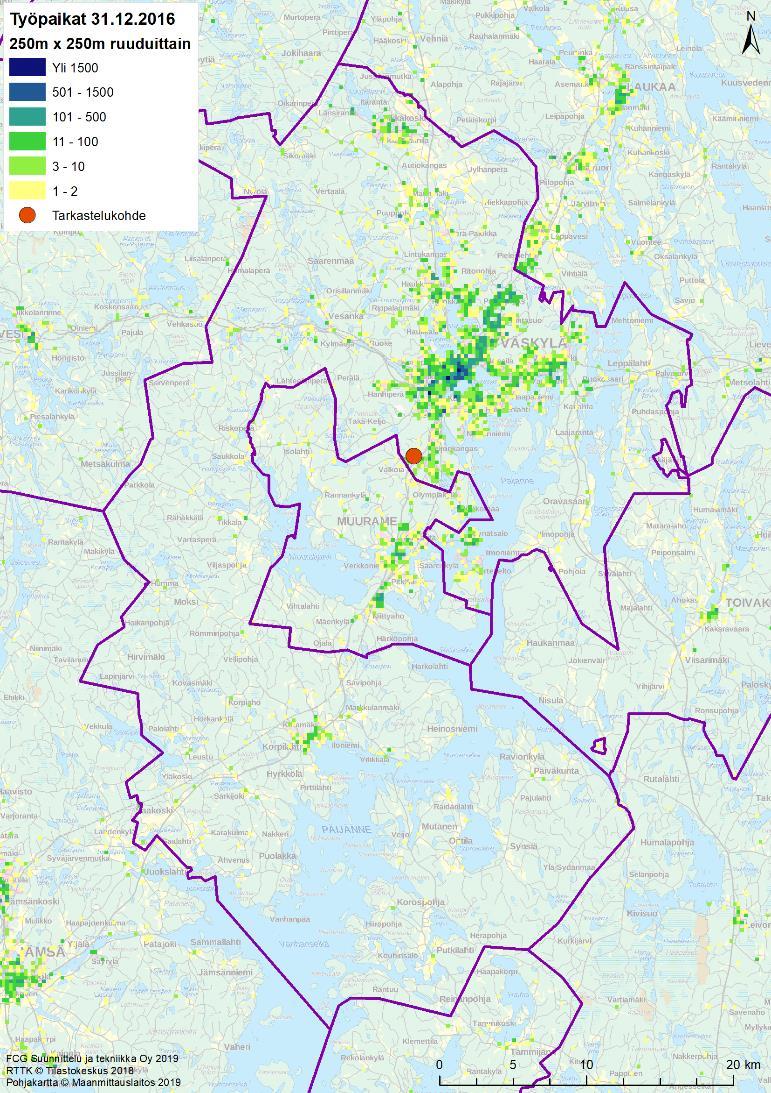 FCG SUUNNITTELU JA TEKNIIKKA OY Loppuraportti 9 (33) Jyväskylän kaupungin uudet, ensisijaisesti asemakaavoitettavat alueet tullaan suuntaamaan Jyväskylän yleiskaavassa määritellyille Kestävän