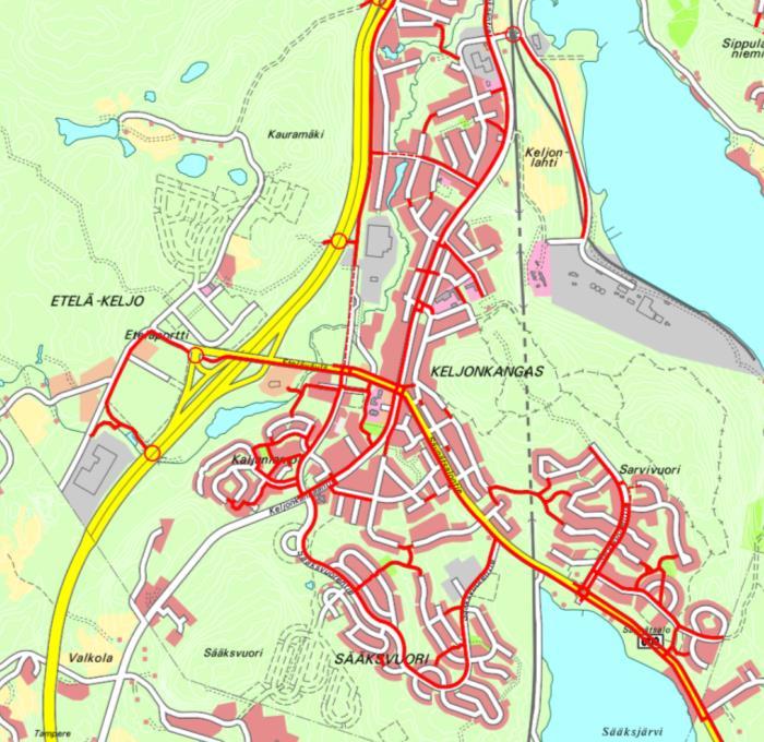 FCG SUUNNITTELU JA TEKNIIKKA OY Loppuraportti 25 (33) Saavutettavuuden tarkastelu painottuu yleensä päivittäistavarakauppaan ja fyysisen saavutettavuuden tarkasteluun.