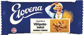 kauralese (36%), VEHNÄjauho, marariini (rypsiöljy, kasvirasvat (palmu, kookos), vesi, suola, aromit, A- ja D2- vitamiinit), sokeri, puolukkavalmiste 8% (puolukka, sokeri, aromi), perunatärkkelys,