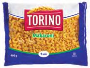 87038 *6411200100591* Torino Tumma Minispaetti 800 ME/lava: 52 ME/lavakrs: 13 Tumma VEHNÄjauho, tumma durumvehnäjauho, vesi.