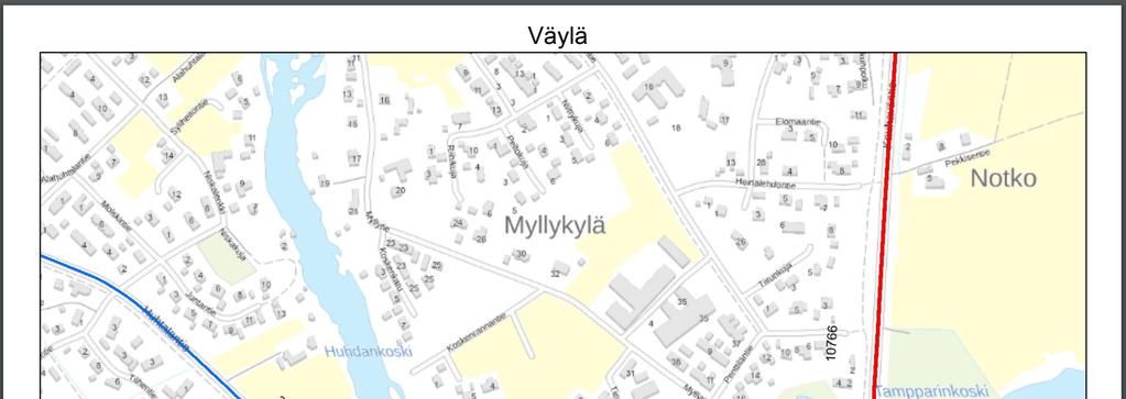 7 Liikenne Kaava-alue sijoittuu Huhtalantien varrelle. Huhtalantie muutetaan asemakaavassa tältä kohdin maantiestä (maantie 7044) kaduksi.