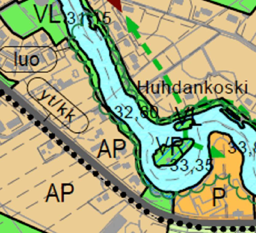 Yleiskaava Keskustan yleiskaavassa vuodelta 2001 suunnittelualue on osoitettu pientalovaltaiseksi alueeksi AP.