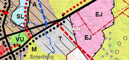 Sivu 5 Kuva 5. Ote strategisesta yleiskaavasta. Asemakaava Kortteli 20 sisältyy kunnanvaltuuston 30.3.2015 23 hyväksymään asemakaavaan. Kortteli on varattu teollisuus- ja varastorakennuksille (T-1).