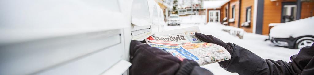 MEDIATIEDOT 2019 - PRINTTI MYYNTIPALVELU Maija Laine myyntipäällikkö 040 547 2993 maija.laine@itavayla.fi Rami Keskipasma myyntipäällikkö 0400 521 981 rami.keskipasma@itavayla.