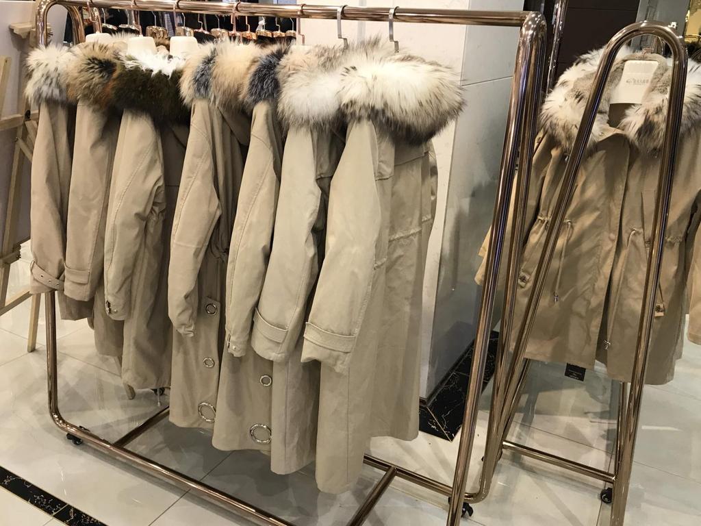 Fur trimmed parkas