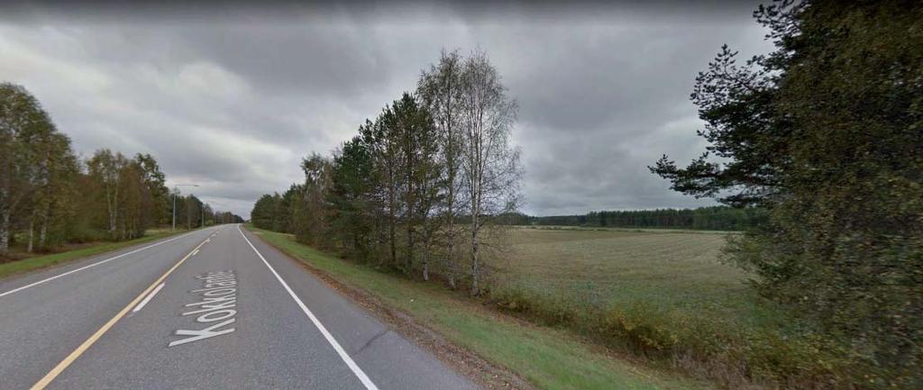 47, KH.2.208 4:5 / Liite: 90 PÄIVÄLÄ selostus ehdotus 2--8_nettiversio Sivu 8 Näköala Kokkolantieltä. Asemakaava-alue on kuvassa oikealla olevalla pellolla. Google Earth 208 PERUS- JA TUNNISTETIEDOT.