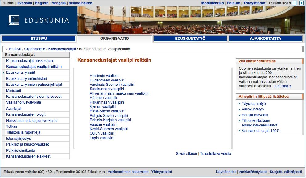 Kansanedustajien blogilista löytyy osoitteesta http://web.eduskunta.fi/resource.