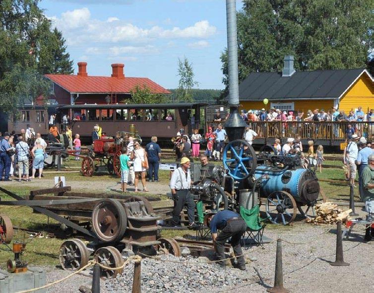 TAPAHTUMAT TAPAHTUMAT 7.7. Minkiön maalaistori Toripöydät täynnä paikallisia maalaistuotteita, Ilmassa markkinatunnelmaa, höyryjunan savua ja vanhan ison dieselmoottorin murinaa!