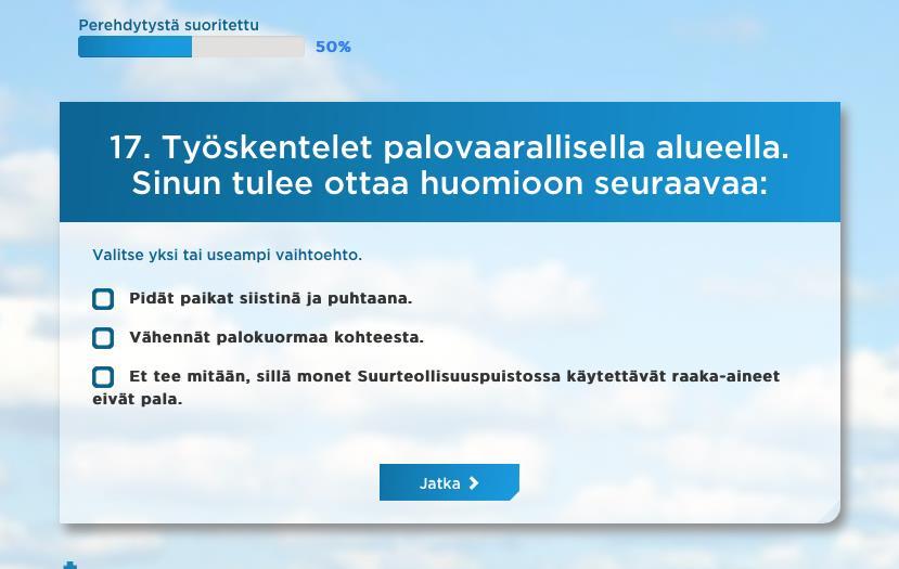 automaattisesti Suurteollisuuspuiston tietojärjestelmään.