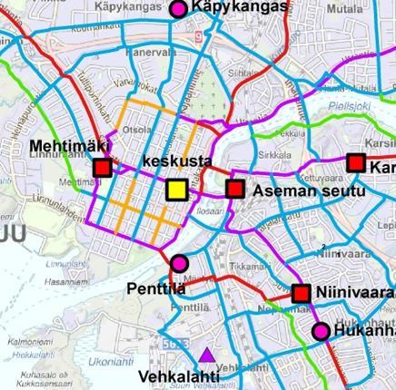 PYÖRÄILYN JA JALANKULUN KEHITTÄMISSUUNNITELMA 2030 Kaupungin tavoite lisätä merkittävästi pyöräilijöiden ja kävelijöiden