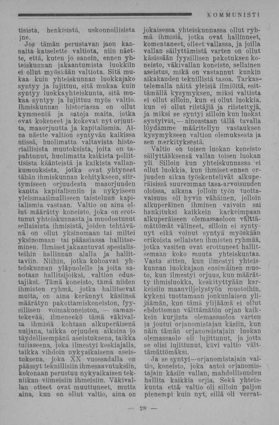 tisista, henkisistä, uskonnollisista jne.
