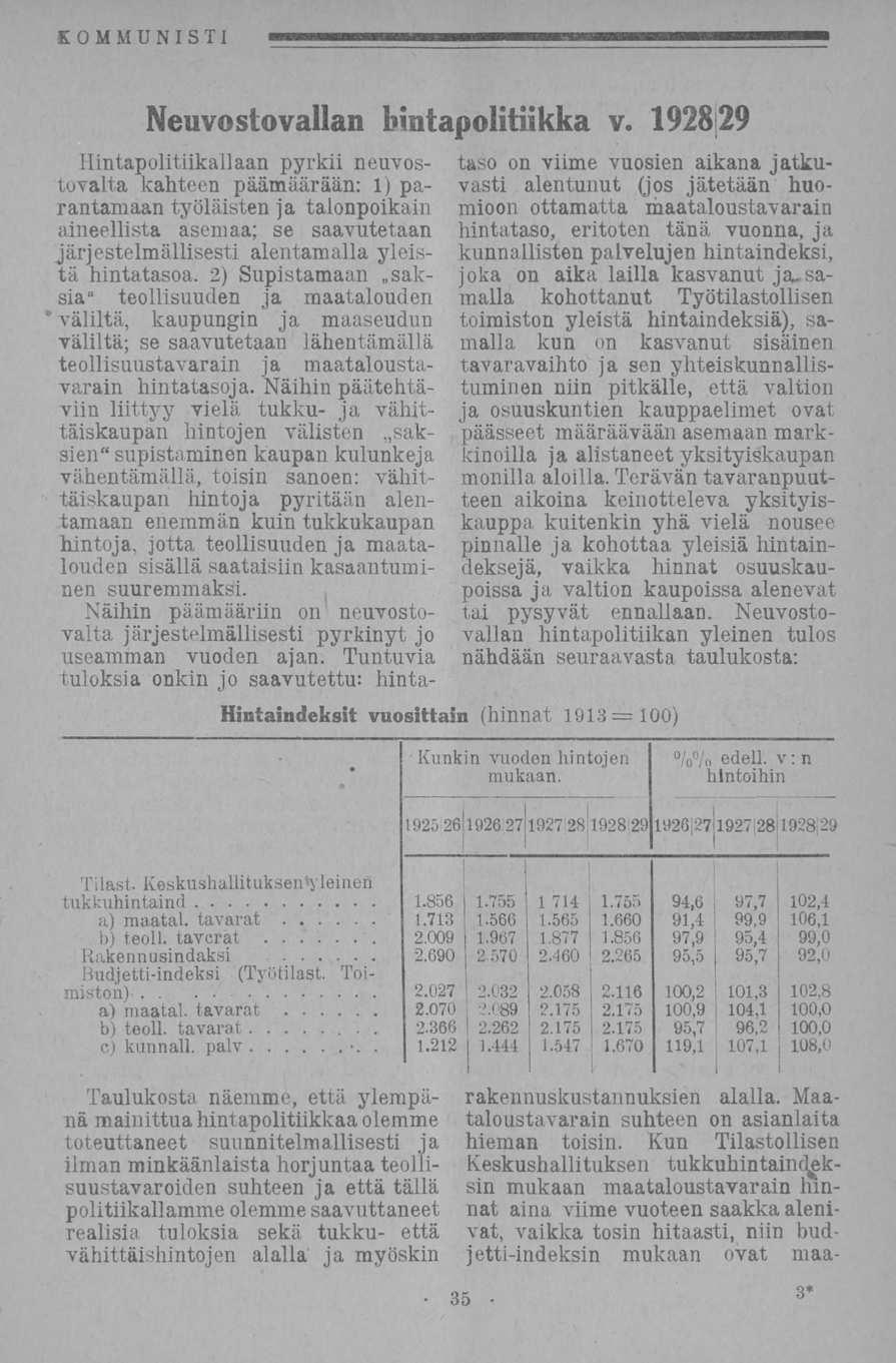 2.0091.967 35 Neuvostovallan hintapolitiikka v.