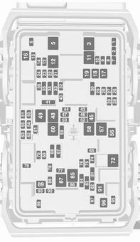 260 Auton hoito Nro Virtapiiri 1 2 3 ABS 4 5 6 Takaluukku 7 Sumuvalot 8 Muistiyksikkö 9 Tuulilasin lämmitys 10 Istuimen ristiseläntuki 11 DC/DC-akku 12 Takalasin lämmitin 13 Peilin lämmitin 14 15 16