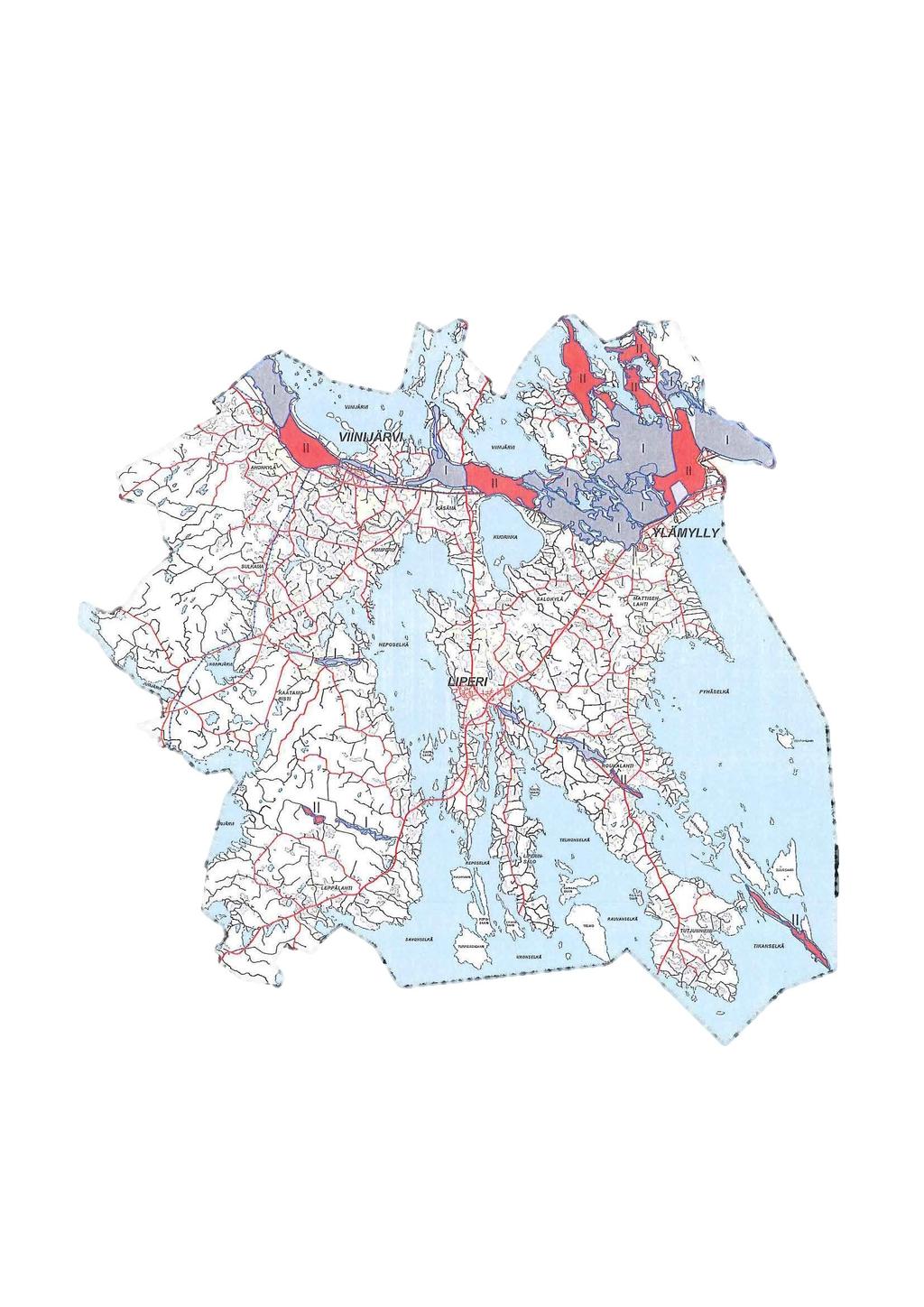 31 LIITEKARTTA I Pohjavesialueet I-luokan pohjavesialue LIPERIN KUNTA X.