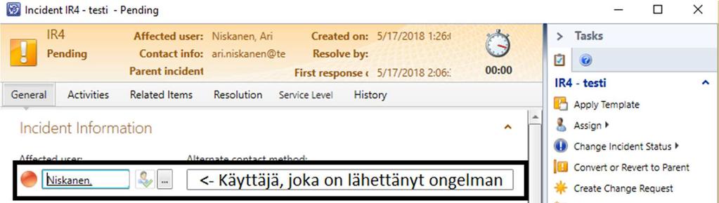 19 Tiketin voi luoda kolmella eri tavalla: Konsoli Sähköposti Itsepalveluportaali