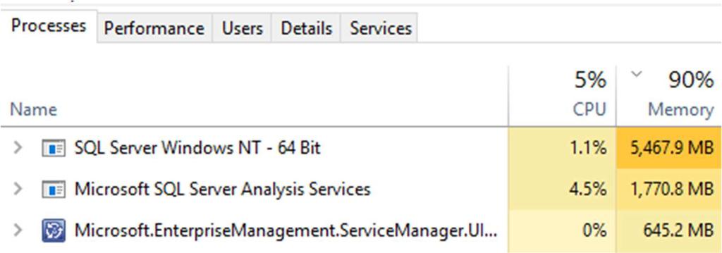 31 Instance Database Engine: MSSQL13.PILOTSCCM Reporting Services: MSRS13.PILOTSCCM SQL-palvelin on näillä asetuksilla valmiudessa tulevaa System Center Service Managerin asennusta varten.