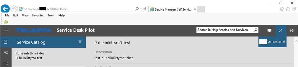 49 Portaalissa on muokattavaa koodia. SelfServicePortal-kansiossa on Web.xml, täältä löytyy muokattavat kentät valmiina.